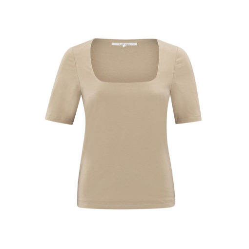 YAYA T-Shirt Humus Beige Vorderseite