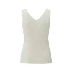 YAYA Fine Rib-Top Wool White
