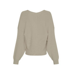 Moss Copenhagen Hope Wickel-Pullover Fog Melange Rückansicht