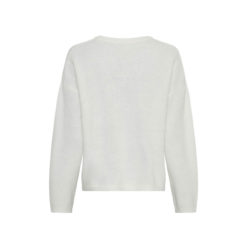 Moss Copenhagen Woll-Mix-Pullover Egret Rückansicht