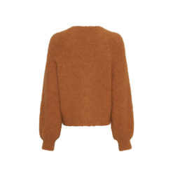 Moss Copenhagen Bouclé-Cardigan Cathay Spice Rückansicht