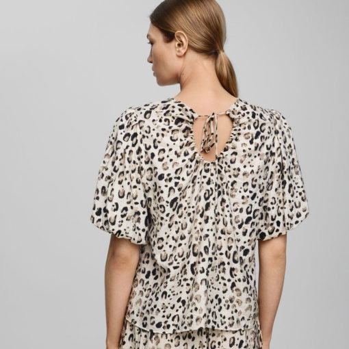 Moss Copenhagen Bluse Oatmeal Leo - Image 2