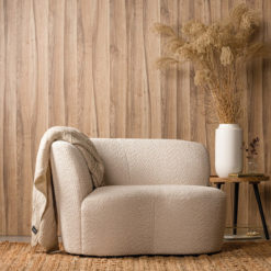 Sofa Stone Bouclé-Stoff Cremé