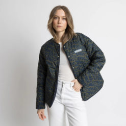 VIVI MARI Ultra Light Puffer Jacket Navy/Leo Navy-Olive
