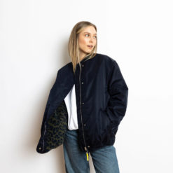 VIVI MARI Reversible Bomber Jacket Navy/Leo Navy-Olive