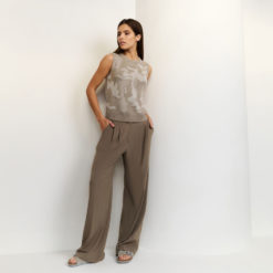 YAYA Stoffhose Greyish Brown