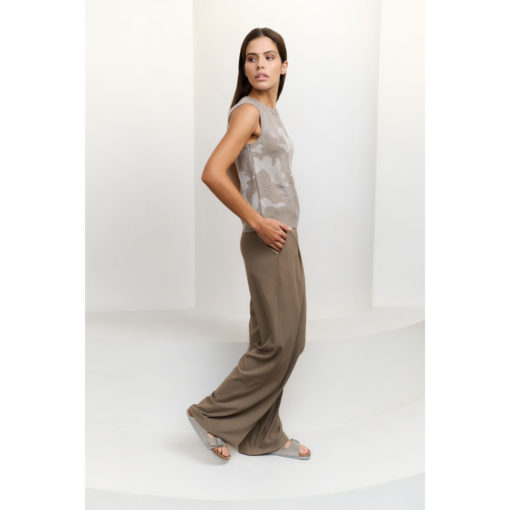 YAYA Stoffhose Greyish Brown