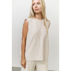 YAYA Sleeveless-Top Washed Brown
