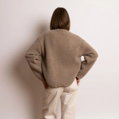 VIVI MARI Teddy Fleece Jacket Mushroom