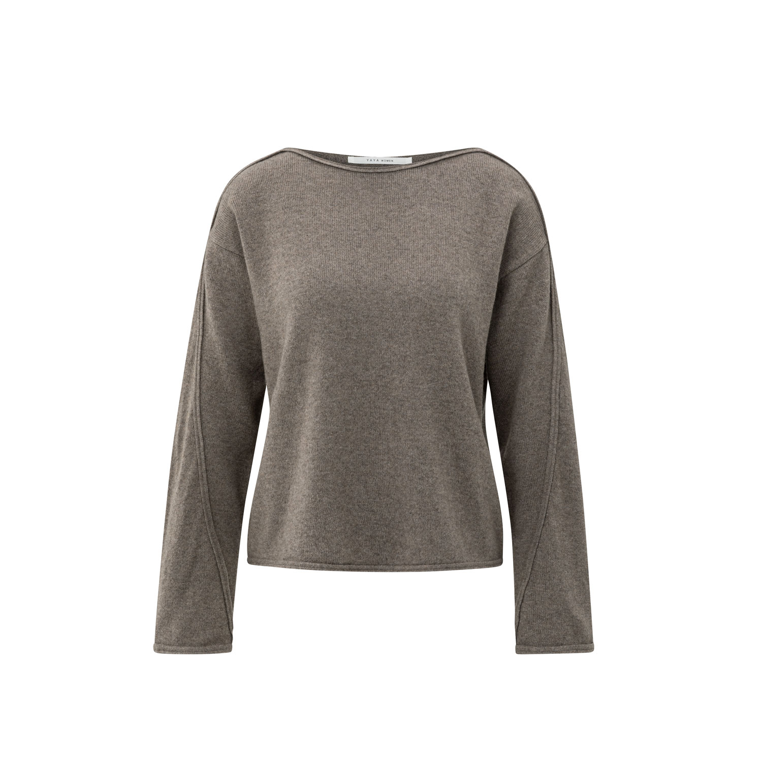 YAYA Sweater Brown Mel