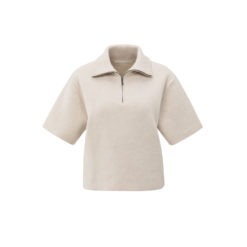YAYA Kurzarm-Pullover Chalk White