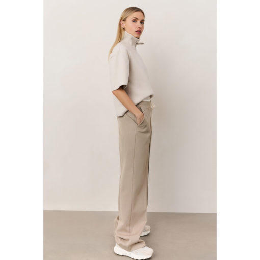 YAYA Kurzarm-Pullover Chalk White