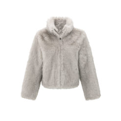 YAYA Kunstfell-Jacke Light Grey