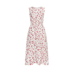Moss Copenhagen Ecovero-Kleid Rose Red Flower