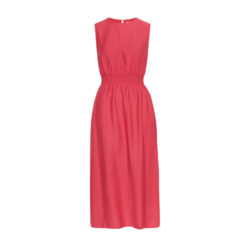 Moss Copenhagen Leinen-Mix-Kleid Rose Red