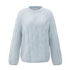 YAYA Zopfmuster-Sweater Spaces Grey