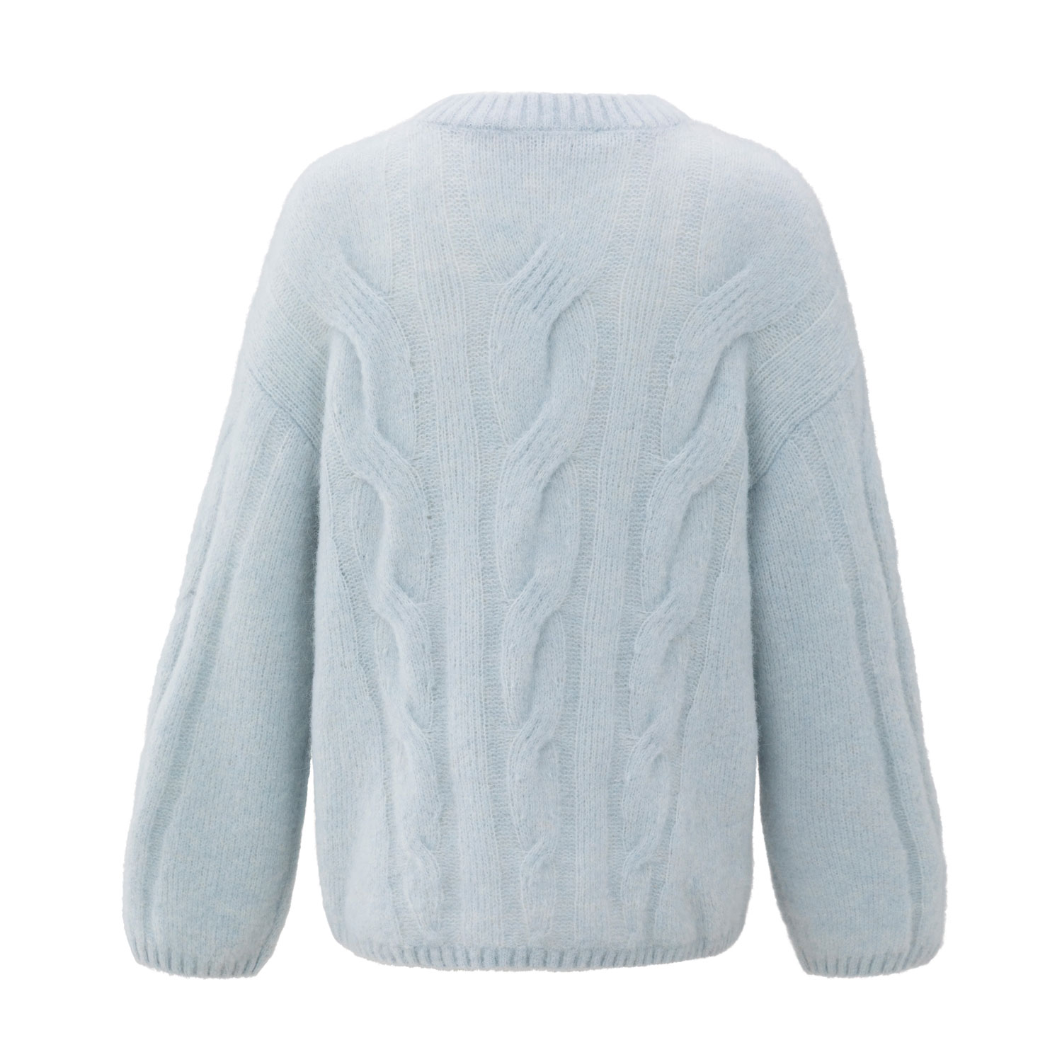 YAYA Zopfmuster-Sweater Spaces Grey - Image 2