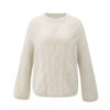 YAYA Zopfmuster-Sweater Wool White