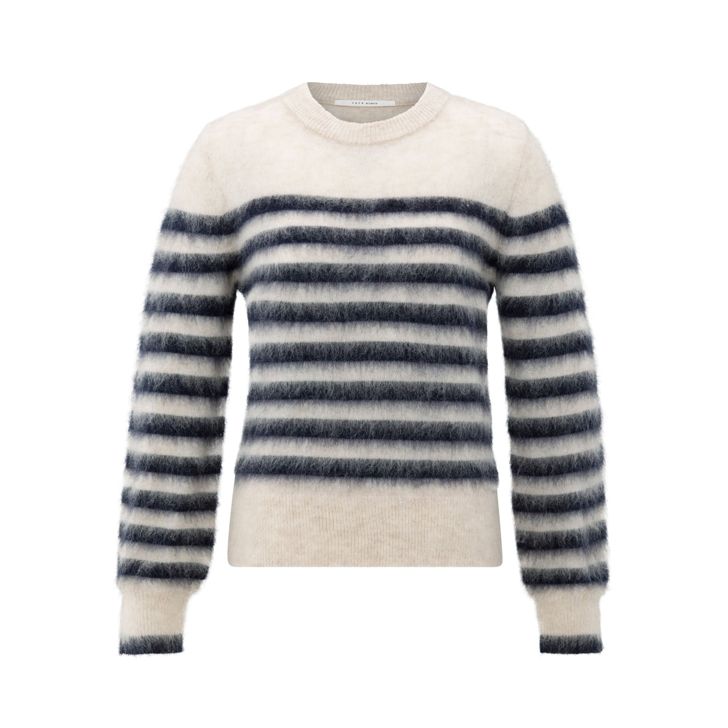 YAYA Streifen-Sweater Collegiate Blue