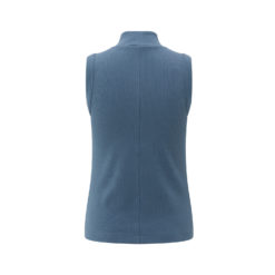 YAYA Rib-Top mit Kragen Blue