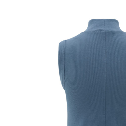 YAYA Rib-Top mit Kragen Blue