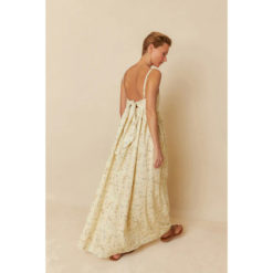 Indi&Cold Maxi-Kleid mit Print mit Schleifendetail