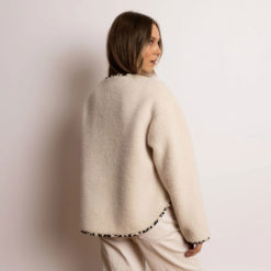 VIVI MARI Teddy Fleece Jacket Sand