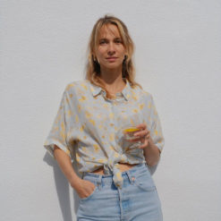 Indi&Cold Oversize-Bluse mit Print
