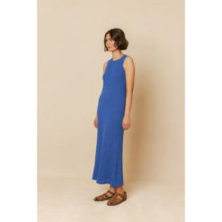 Indi&Cold Rib-Kleid Blau