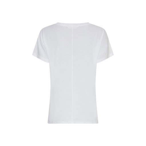 Moss Copenhagen Modal-Shirt V Bright White Rückansicht