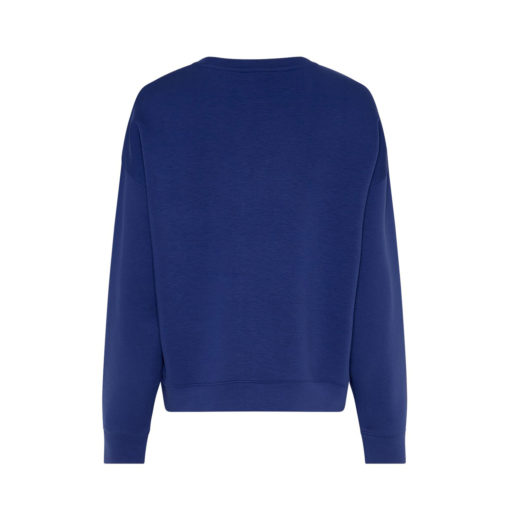 Moss Copenhagen Q Sweater Sodalite Blue Rückansicht
