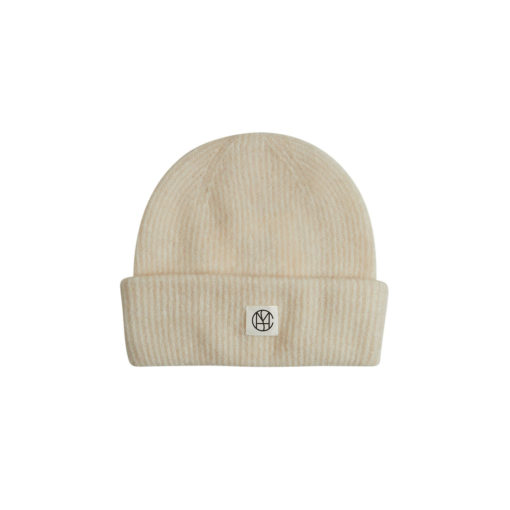 Moss Copenhagen Woll-Beanie Fog Melange