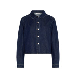 Moss Copenhagen Jeansbluse Dark Blue Wash