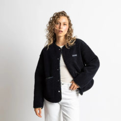 VIVI MARI Teddy Fleece Jacket Navy