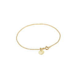 Enamel Armband Ball Chain Beige 18K vergoldet