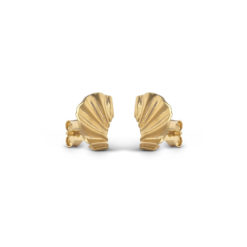 Enamel Ohrstecker Mini Wave Gold