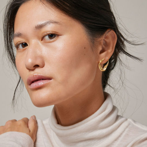 Enamel Ohrring Dalia Gold Model Detail