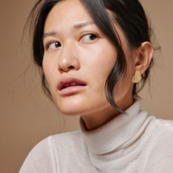 Enamel Ohrstecker Wave Gold Model