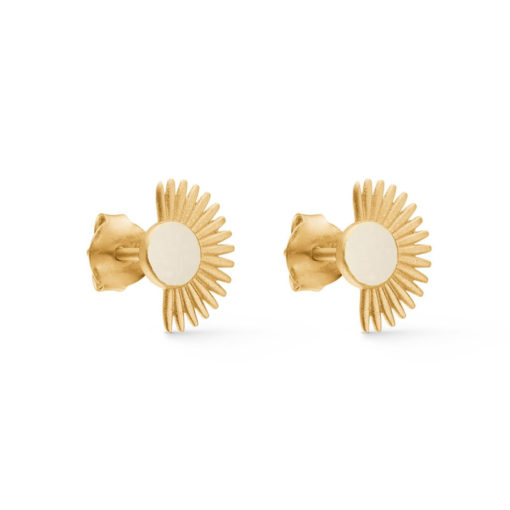 Enamel Ohrstecker Soleil Daisy Gold