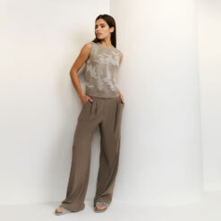 YAYA Stoffhose Greyish Brown