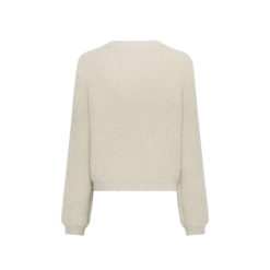 Moss Copenhagen Woll-Strickjacke Oatmeal Rückansicht