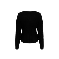 Moss Copenhagen Rachelle-Pullover tailliert Black Rückansicht