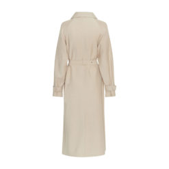 Moss Copenhagen Trench Coat Safari Beige Rückansicht