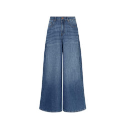 Moss Copenhagen Jeans Superwide Mid Blue Wash