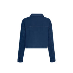 Moss Copenhagen Jeansbluse Mid Blue Wash Rückansicht