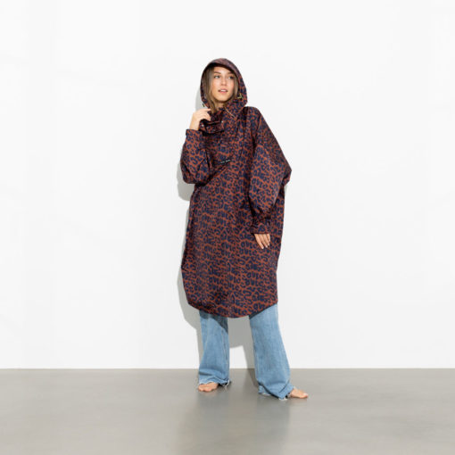 VIVI MARI Raincoat Leo Splashes Navy/Rust Model