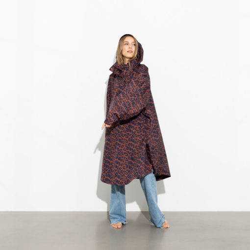 VIVI MARI Raincoat Leo Splashes Navy/Rust Mood