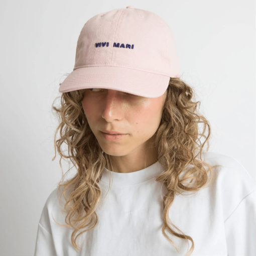 VIVI MARI Cap Solid Powder Blue Detail