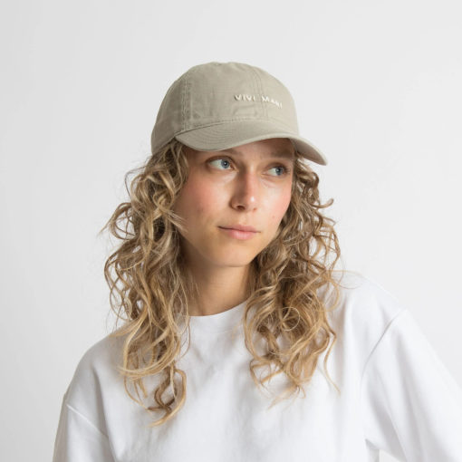 VIVI MARI Cap Solid Stone Sand