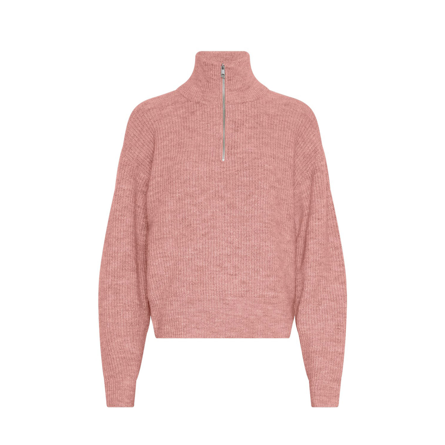 Moss Copenhagen Zip-Pullover Strawberry